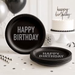 Bruh Happy Birthday Large Dinner Plates - 8 PK